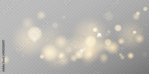Soft Abstract Bokeh PNG with Gentle Glow, Blur Wall and Light Effect