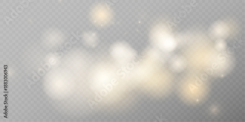 Soft Abstract Bokeh PNG with Gentle Glow, Blur Wall and Light Effect