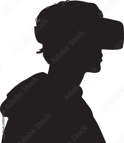 Artificial Intelligence Meta Human Silhouette