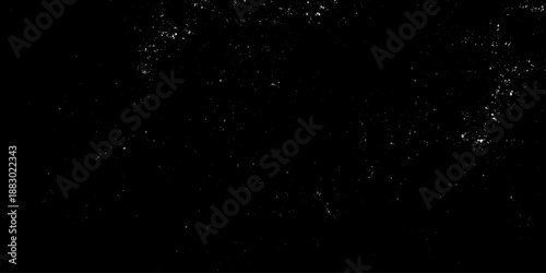 Gray grunge noise on black background. Natural cement wall texture. Closeup wall surface background. Distress overlay texture.