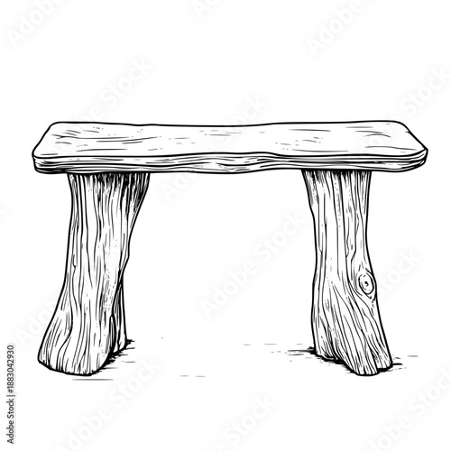 Whispers Solitude - Rustic Retreat | Clean, isolated vector art for creative projects.