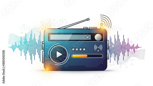 Abstract illustration of a brain with glowing neural network connections, concept for intelligence and technology