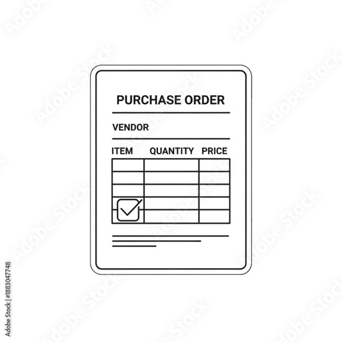 Purchase order form