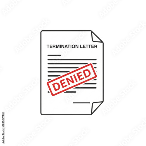 Termination letter denied
