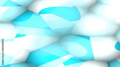 Generating Dynamic Cyan Shapes in Soft Light for Modern Abstract Backgrounds