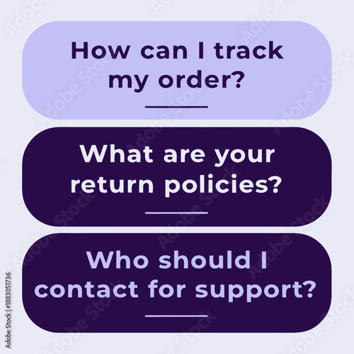 Customer Support Inquiry Interface with Frequently Asked Questions