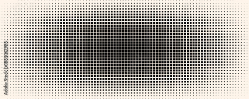 halftone geometric seamless pattern with diamond shapes, crystals, rhombuses. Abstract minimalist monochrome background with gradient transition effect. vector eps 10