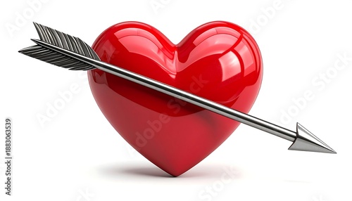 Heart pierced by arrow