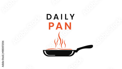 Frying Pan with Flames and Daily Text.