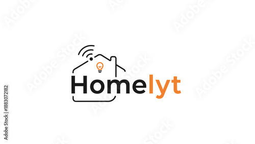 Homelyt Logo Design with House Icon.