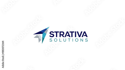 Strativa Solutions Company Logo Design Element.