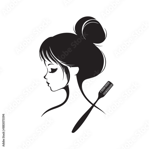 silhouette of a girl