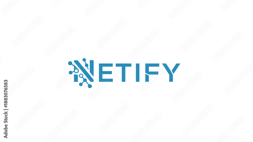 Fototapeta premium Netify Logo Design Element.