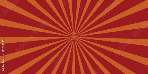 Background with retro rays. Vintage backdrop, boom, comic, circus pattern. Cartoon pop art template. Vector illustration