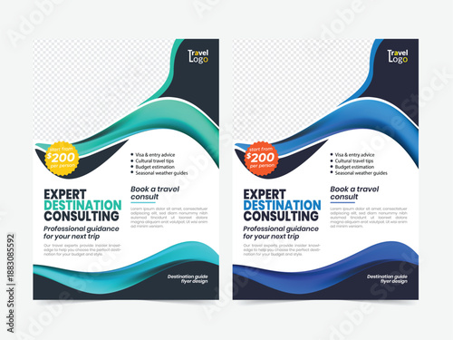 Last Minute Getaways Travel Flyer Template with Spontaneous Trip Deals