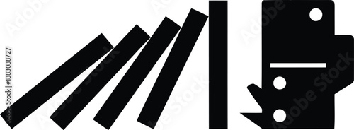 Stack of books and reading isolated on white background, Vector