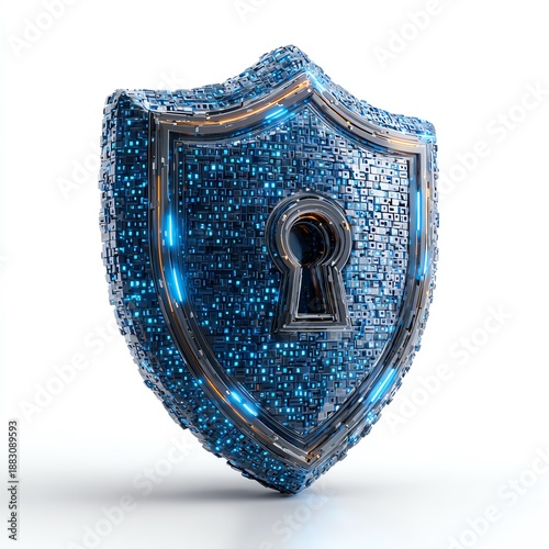 Wallpaper Mural Ultra-detailed 3D illustration of cybersecurity concept Torontodigital.ca