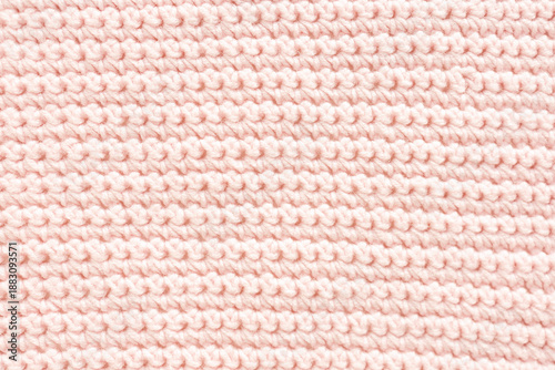 Seamless crochet texture created with single crochet stitch representing handmade baby blanket fabric for newborn nursery