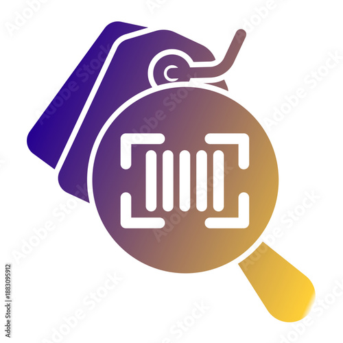 Product Scanner Icon from Cyber Monday Icon Collection (Solid Gradient Style)