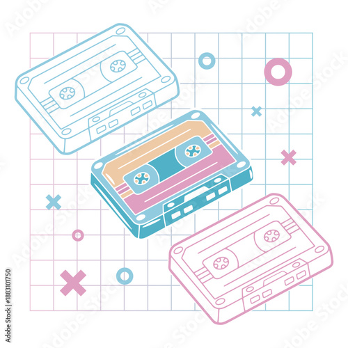 Cassettes vaporwave