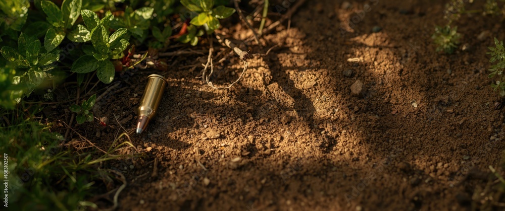 Fototapeta premium Nature - Bullet Primer Surrounded by Other Plants