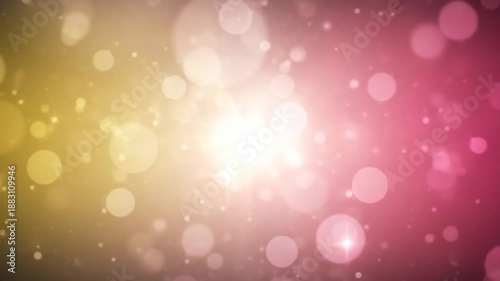 Abstract bokeh background with glowing lights and soft pastel colors creating a dreamy effect.