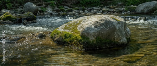Greenstone and Flowing River