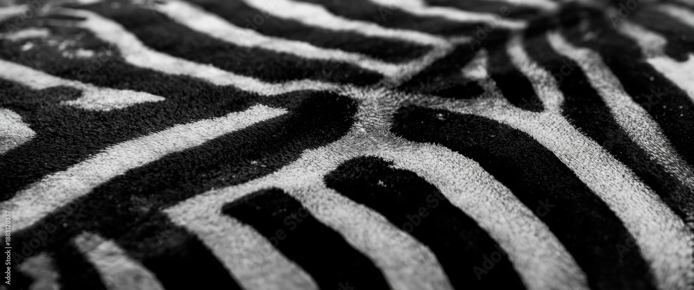 Fototapeta premium Black & White Zebra Pattern (Background, Texture)