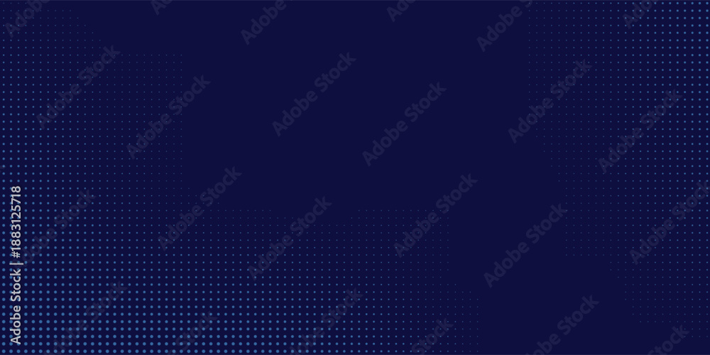 Fototapeta premium Modern blue wavy halftone background. Dot pop art sport style art