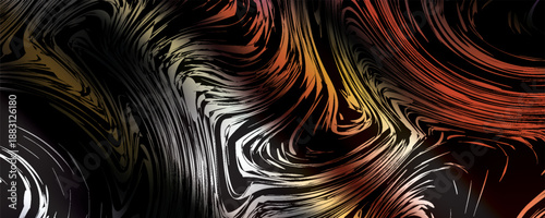 Dark Orange vector template with lava shapes. Shining crooked illustration in marble style. New composition for your brand book.