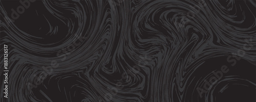 Abstract fluid art background soft black . Liquid marble. Acrylic painting on canvas with wavy pattern.