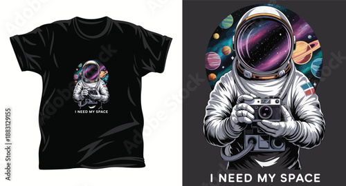 Astronomy graphic vector t shirt design print