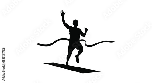 jumping people silhouettes