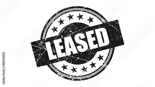 Leased stamp with grunge texture