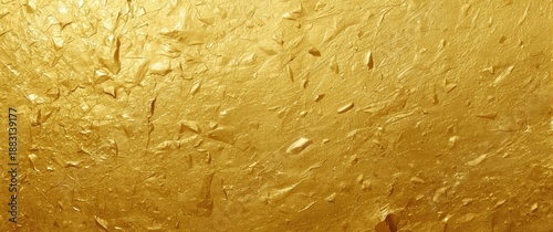 Wallpaper Mural Wide banner featuring a textured wall painted gold with a golden background Torontodigital.ca