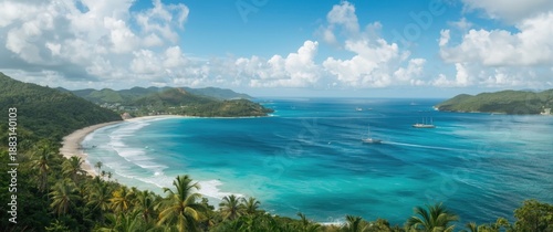 Shirley Heights viewpoint offering a panorama of English Harbour on Antigua