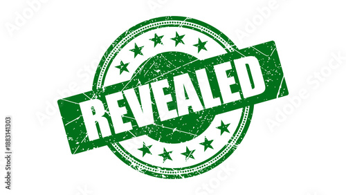 Revealed stamp with grunge texture