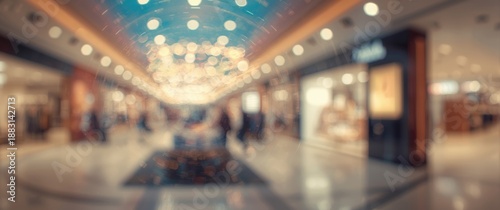 Wallpaper Mural Background Image of Shopping Center and Retail Store Interior in Abstract Blur with Bokeh Torontodigital.ca
