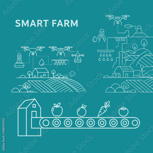 Modern Agricultural Practices Showcasing Smart Farming Technologies for Sustainable Crop