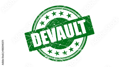 Devault stamp with grunge texture