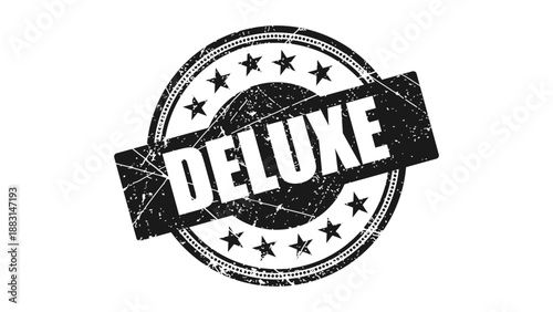 Deluxe stamp with grunge texture