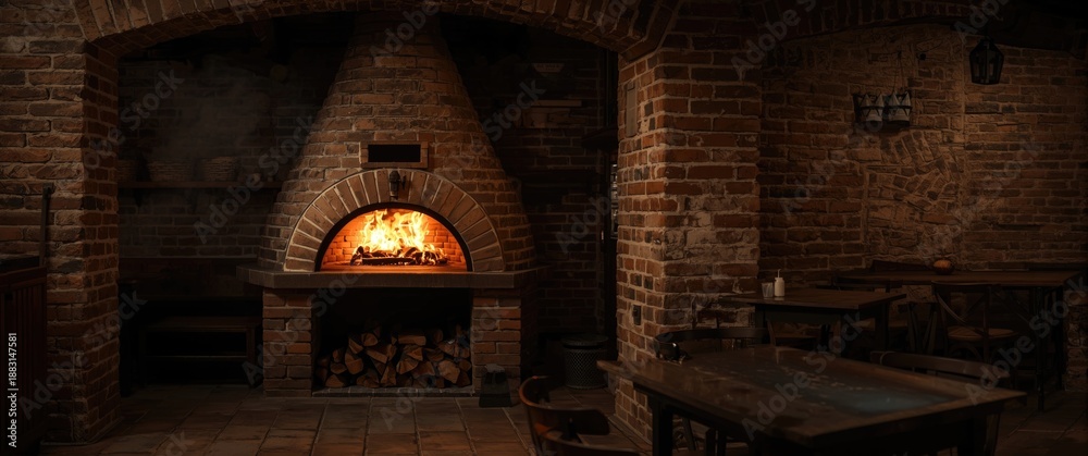 Naklejka premium An traditional oven designed for baking and cooking