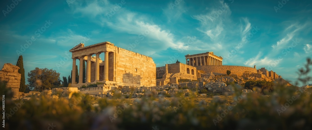 Obraz premium The Pandroseion: Sanctuary of Pandrosus on Athens' Acropolis