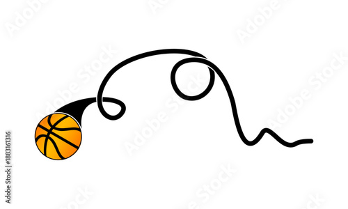 Unpredictable bounce illustration design vector