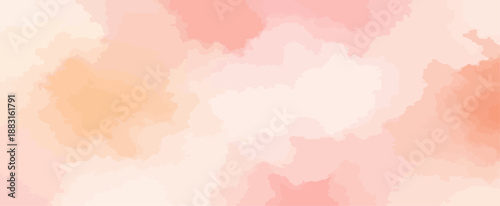Pastel Watercolor Texture Background with Soft Pink and Coral Tones Abstract Vector