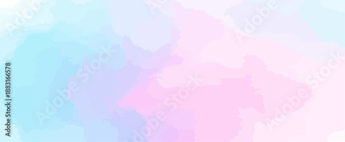 Pastel watercolor background with soft pink blue and lavender gradient abstract texture vector illustration