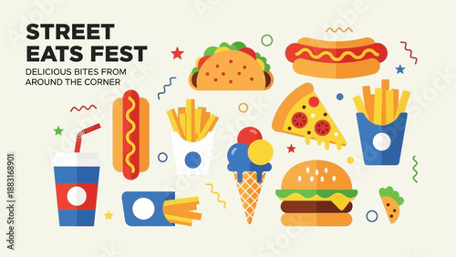 Street Eats Fest: An Illustrated Guide to Delicious Street Food Delights