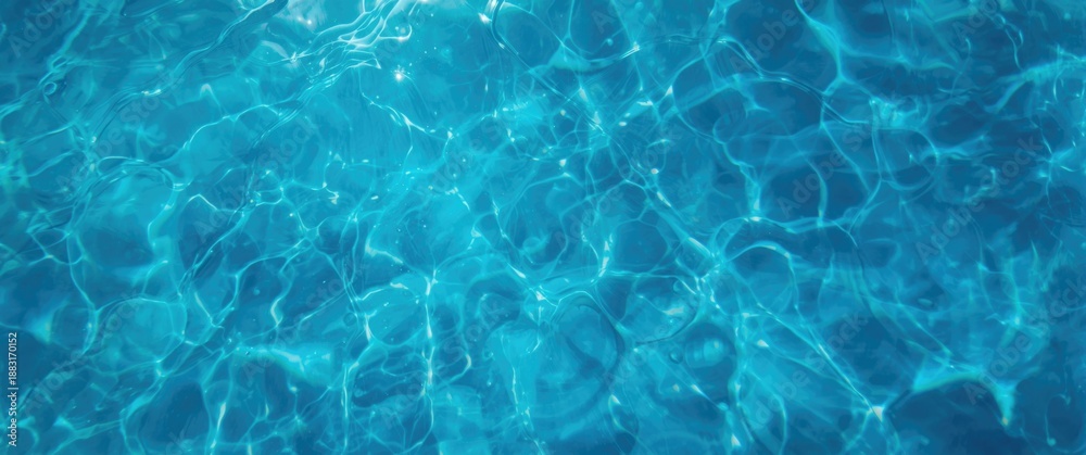 Obraz premium Wavy water texture background featuring transparent blue clear water