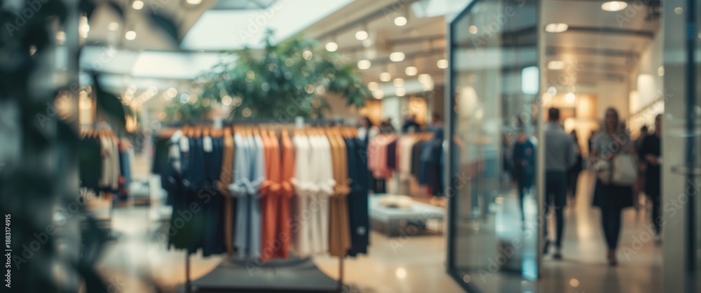 Obraz premium Blurred abstract background in a men's fashion shop