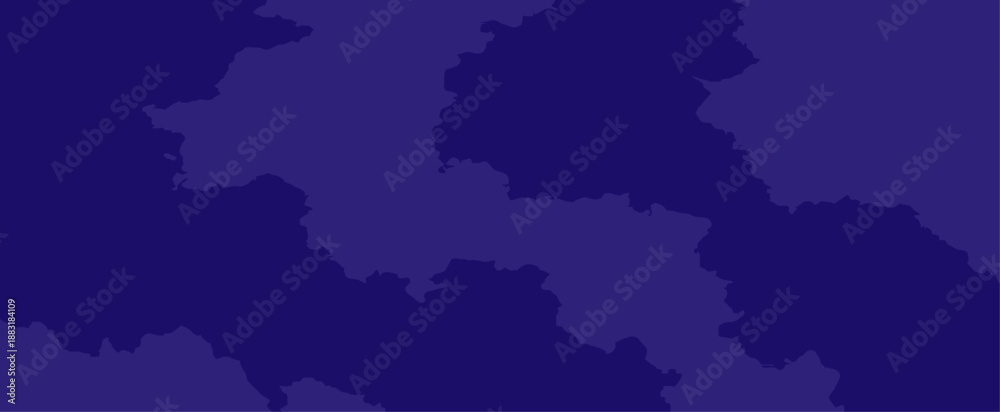 Obraz premium Dark Indigo and Blue Abstract Camouflage Background Vector Pattern